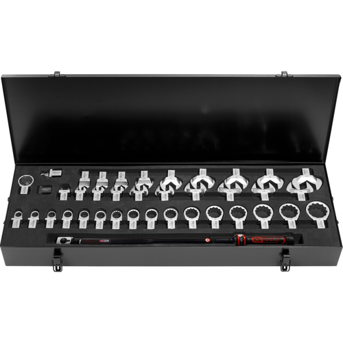 14x18mm ERGOTORQUE®precision nástrčných momentových kľúčov, 80-420Nm, 39-dielna