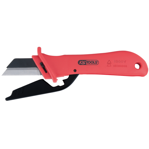 Nôž na káble s ochrannou izoláciou a vymeniteľnou čepeľou, 189mm /KS-Tools/ - obr. 2