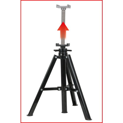 Oceľový kozlík na vreteno, 12t, 456-710mm /KS-Tools/ - obr. 4