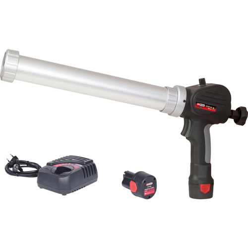 Akumulátorová pištoľ na kartuše 600 ml s 2 akumulátormi a 1 nabíjačkou /KS-Tools/ - obr. 1