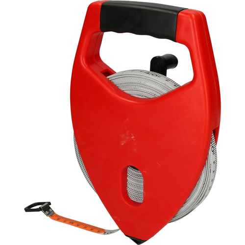 Rámové meracie pásmo so žltým oceľovým pásom, plastový kryt, 50m /KS-Tools/ - obr. 6