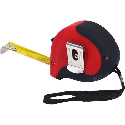 Meracie pásmo so zaisťovačom, čierno-červené, 5m, 19mm /KS-Tools/ - obr. 2