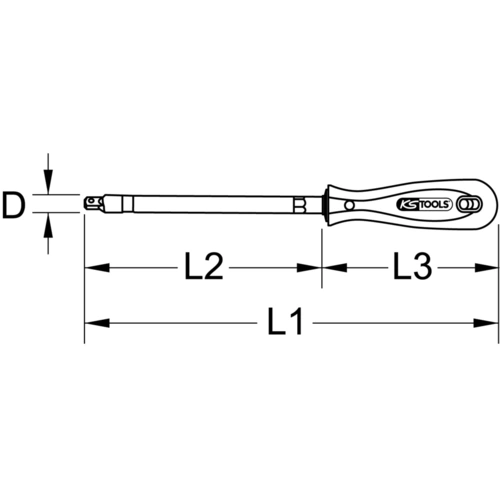 ERGOTORQUEplus skrutkovač na nástrčné orechy, 10mm /KS-Tools/ - obr. 4