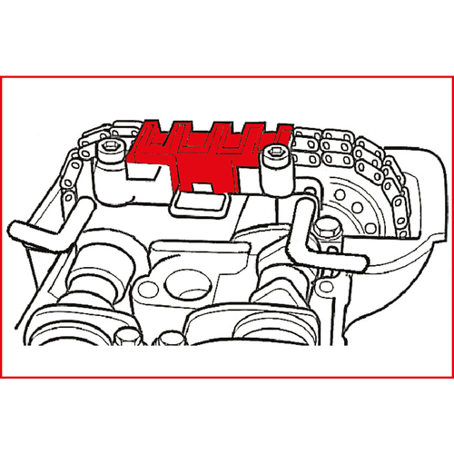 Súprava náradia na nastavenie motora pre Chrysler / Mercedes, 6-dielna /KS-Tools/ - obr. 2