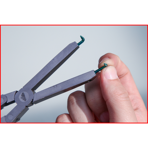 Dvojica hrotov pre dvojkĺbové kliešte s poistkou, 1,3 mm, 90° zahnuté /KS-Tools/ - obr. 4