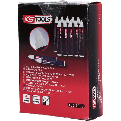 Mastná krieda, biele, 12-dielna /KS-Tools/ - obr. 5