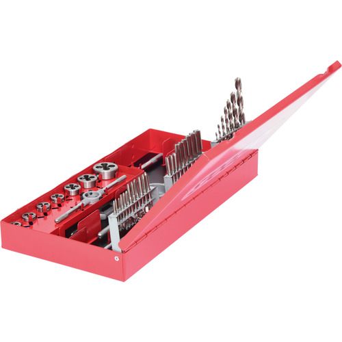 Sada závitorezného náradia HSS, 44-dielna /KS-Tools/ - obr. 2