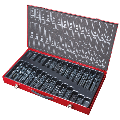 Sada špirálových vrtákov HSS-R, 230-dielna, 1-13 mm /KS-Tools/ - obr. 2