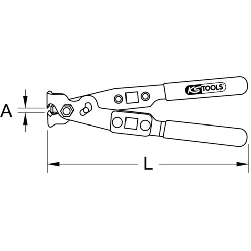Kliešte na hadicové spojky (O-Clip), 240mm /KS-Tools/ - obr. 11