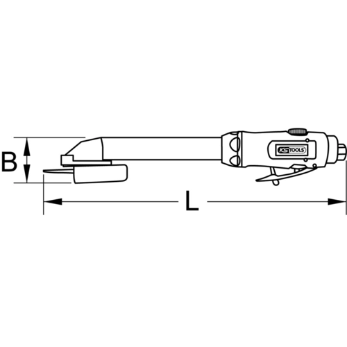 SlimPOWER mini pneumatická tyčová brúska, krátka /KS-Tools/ - obr. 9