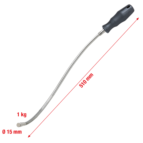 Pružný magnetický držiak, 510mm, Øhlavy=13mm