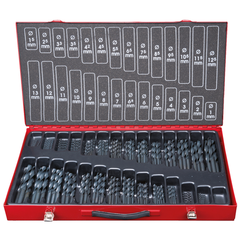 Sada špirálových vrtákov HSS-R, 230-dielna, 1-13 mm /KS-Tools/ - obr. 1