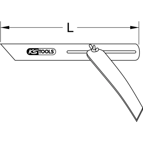 Nastaviteľný uholník s oceľovým ramenom, 250mm /KS-Tools/ - obr. 1