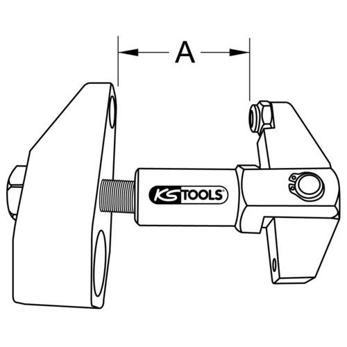 Vytláčač zvieracích skrutiek s hydraulickým vretenom /KS-Tools/ - obr. 9