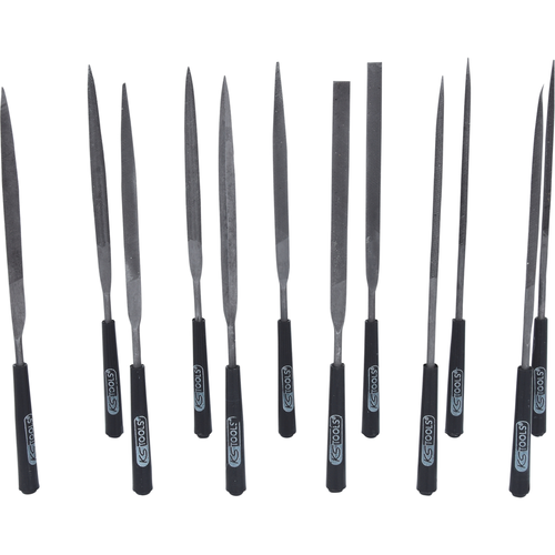 Súprava ihlových pilníkov s plastovým puzdrom, 12-dielna /KS-Tools/ - obr. 2