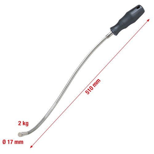 Pružný magnetický držiak, 510mm, Øhlavy=16mm
