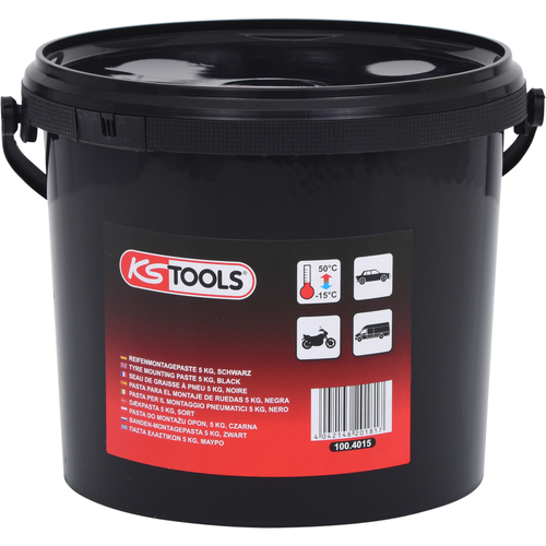 Montážna pasta na pneumatiky 5 kg, čierna /KS-Tools/ - obr. 1