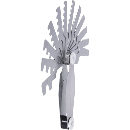 Oceľová lístková šablóna, pre 30° závit, 2-12mm /KS-Tools/ - obr. 1