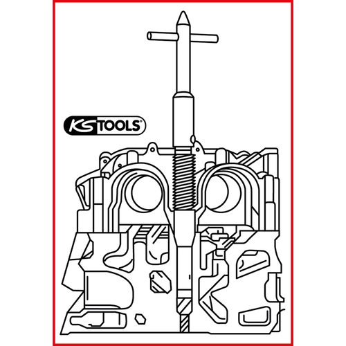 Náradie na čistenie sedla vstrekovača, Peugeot, Citroën, Fiat, Lancia /KS-Tools/ - obr. 1