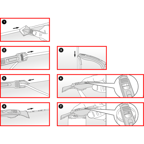 FUGENFIX súprava silikónových škrabiek a sťahovákov, 7-dielna /KS-Tools/ - obr. 11