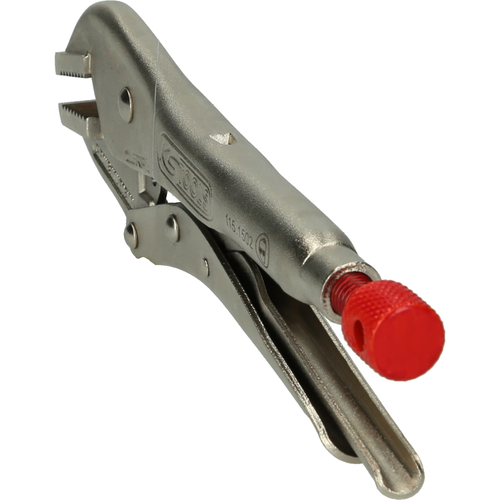 Škripcové kliešte, rovné čeľuste, 45,5mm, L=225mm /KS-Tools/ - obr. 1