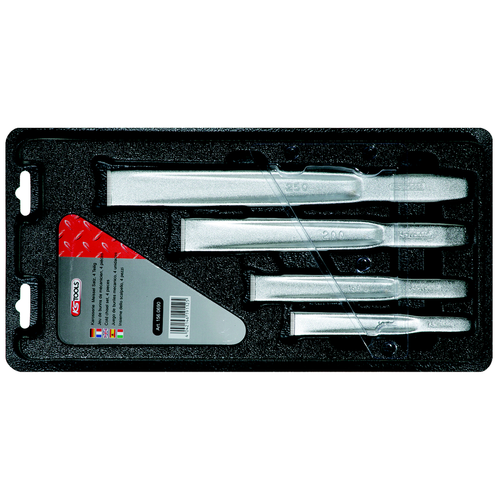 Súprava plochých sekáčov, 4-dielna /KS-Tools/ - obr. 1