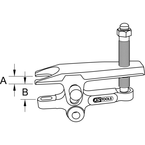 Univerzálny sťahovák pre guľové kĺby, 22mm /KS-Tools/ - obr. 6