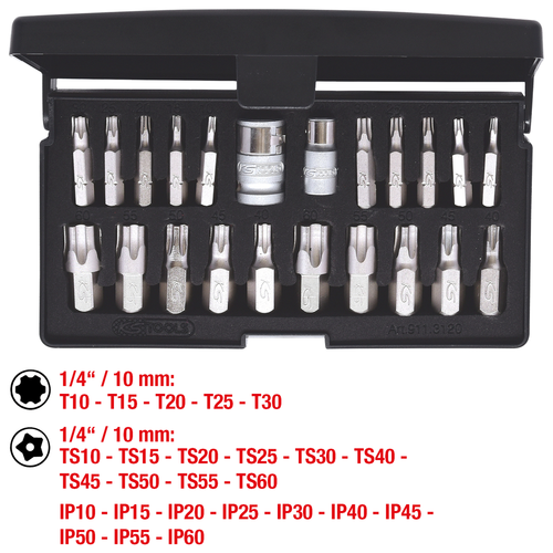Torx plus súprava nástrčkových kľúčov, 22 ks