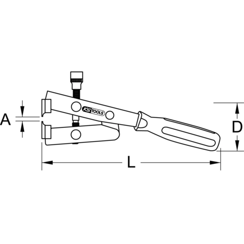 Kliešte na hadicové spojky na uťahovanie momentom, 270mm /KS-Tools/ - obr. 8