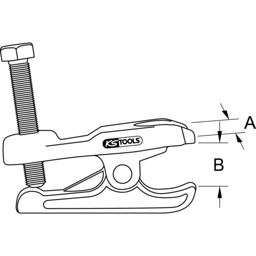 Univerzálny sťahovák guľových kĺbov mechanický, 70 mm