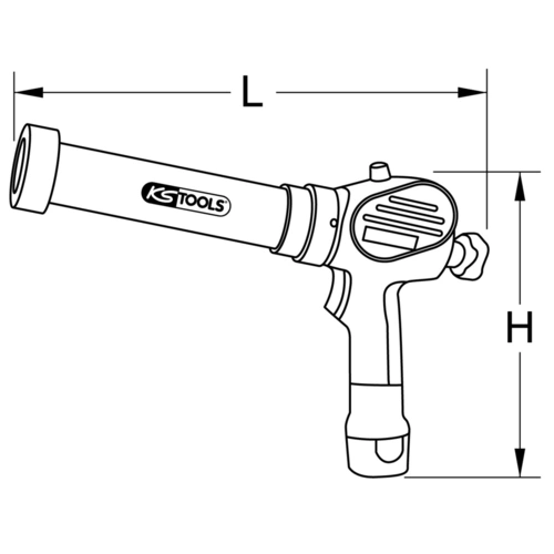 Akumulátorová pištoľ na kartuše 600 ml s 2 akumulátormi a 1 nabíjačkou /KS-Tools/ - obr. 10