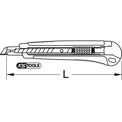 Univerzálny nôž s odlamovacou čepeľou, 9 mm /KS-Tools/ - obr. 6
