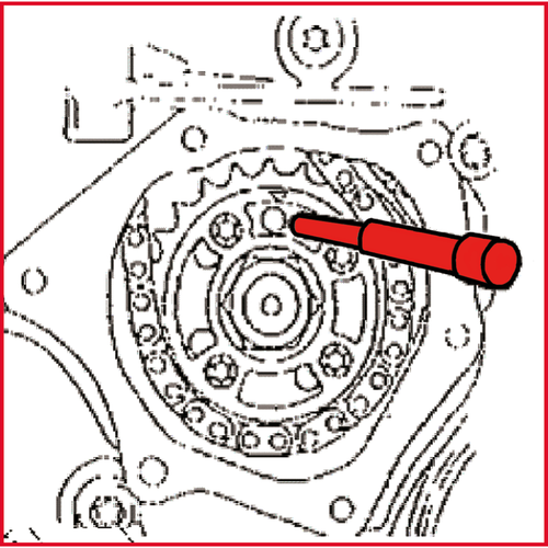 Súprava náradia na nastavenie motora pre GM / Opel / Saab, 5-dielna /KS-Tools/ - obr. 8