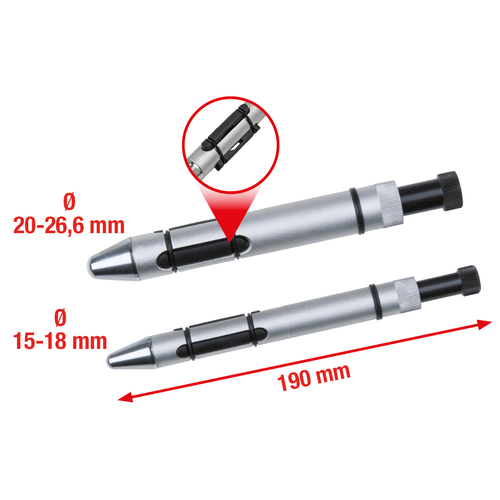 Súprava strediacich tŕňov pre spojku Ø 15,0 - 26,6 mm, 2-dielna