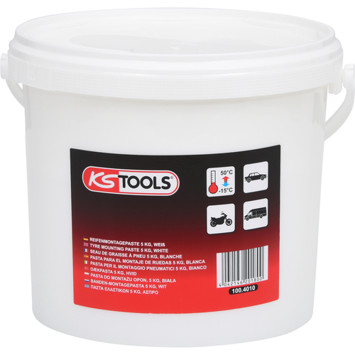 Montážna pasta na pneumatiky 5 kg, biela /KS-Tools/ - obr. 1