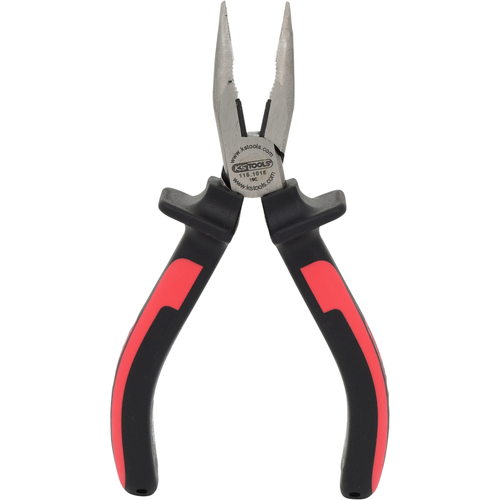 ERGOTORQUE úzke ploché kliešte, zahnuté, 165mm /KS-Tools/ - obr. 1