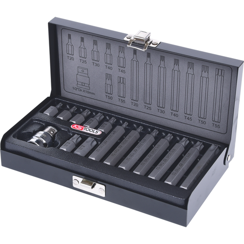 10mm súprava bitov, 15 ks, Torx