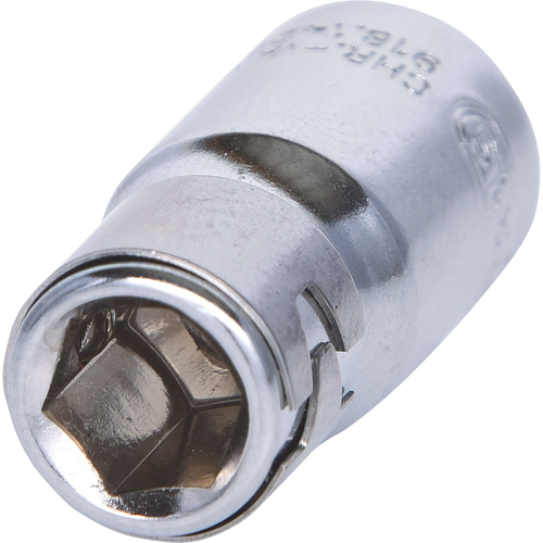 1/4" CHROMEplus adaptérový nástrčný orech na bity, na bity 1/4" s upínacím krúžkom