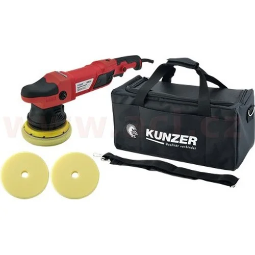 Excentrická leštička 950 W KUNZER regulácia otáčok 2000-4800 ot./min, vrátane kotúčov a tašky