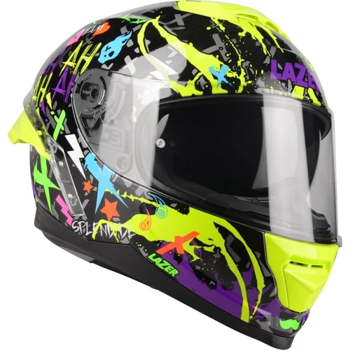 Prilba Rafale SR Crazy LAZER MLE105220X62L Belgicko, (čierna/fialová/fluorescenčná zelená, veľkosť 2XL)