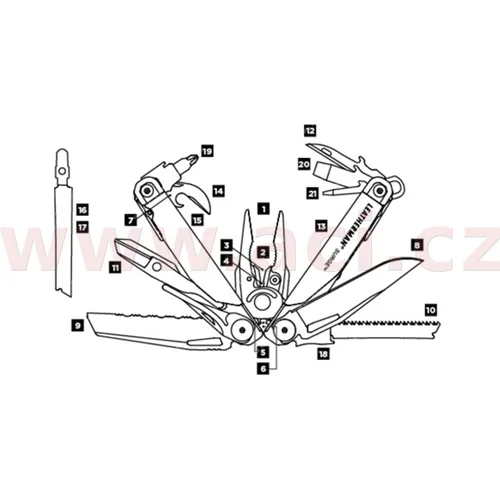Multifunkčný nôž SURGE BLACK, vyrobené v USA, záruka 25 rokov /LEATHERMAN/ - obr. 2