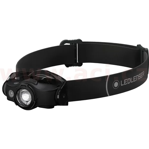 Vonkajšia dobíjacia čelová lampa čierno-čierna LEDLENSER 502151 LED LENSER MH4, dosvit 180 m, záruka 7 rokov