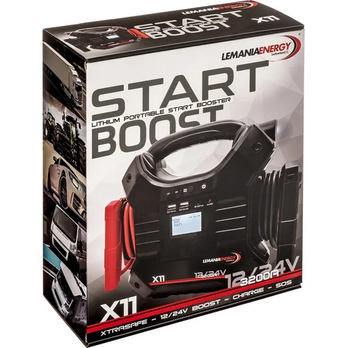 Štartovací lítium booster X11 12/24V (LEMANIA ENERGY) - obr. 1