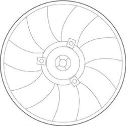 Ventilátor chladenia motora MAGNETI MARELLI 069422228010