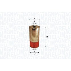 Olejový filter MAGNETI MARELLI 153071760682
