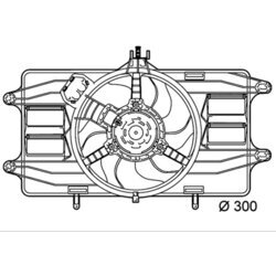 Ventilátor chladenia motora MAHLE CFF 142 000P - obr. 3