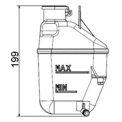 Vyrovnávacia nádobka chladiacej kvapaliny MAHLE CRT 88 001S