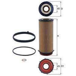 Olejový filter MAHLE OX 560D