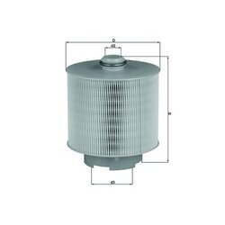 Vzduchový filter MAHLE LX 1006/1D