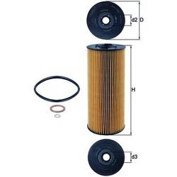 Olejový filter MAHLE OX 137D